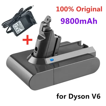 21,6 В 9800 мАч Литий-ионный аккумулятор для Dyson V6 DC58 DC59 DC62 DC74 SV09 SV07 SV03 965874-02 Аккумулятор пылесоса L30+зарядное устройство