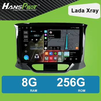 2638 HansPilot Android Navigation, автомагнитола DVD для Lada Xray с дизайном для CarPlay AndroidAuto 2