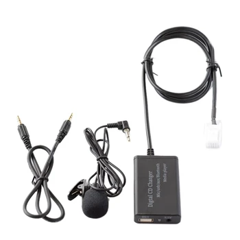 2X USB AUX Bluetooth Автомобильный цифровой музыкальный CD-чейнджер Адаптер для Toyota (6+6)Pin Camry Corolla RAV4 Yaris 0