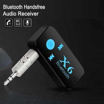 3,5 мм Aux Bluetooth Гарнитура Авто Комплект Беспроводной A2Dp Аудио Ресивер TF Карта Mp3 Музыкальный Передатчик Для Автомобиля Динамик Mp3 Плеер 2