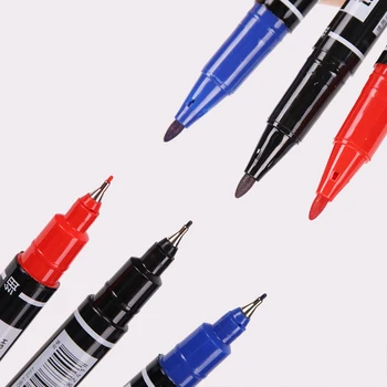 3 маркер выбора цвета Двойной наконечник 0,5 / 1 мм Быстросохнущие перманентные маркеры для писем Fineliner 1