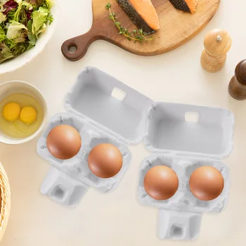 30 шт. Бумажная масса Коробка для яиц Контейнер для хранения куриных яиц Портативный держатель для яиц