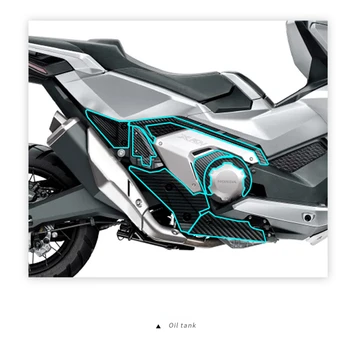 3D Углеродное волокно Боковые наклейки Бак Накладка Газойль Наклейка Мотоциклы Аксессуары для украшения для HONDA XADV 750 XADV750 2021 4