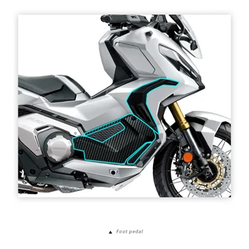 3D Углеродное волокно Боковые наклейки Бак Накладка Газойль Наклейка Мотоциклы Аксессуары для украшения для HONDA XADV 750 XADV750 2021 5