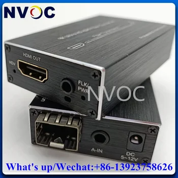 4K * 2K Micro Mini 4K HDMI Fiber Удлинитель с внешним звуком, MM OM3 300M, многомодовый модуль LC SFP Оптический передатчик и приемник