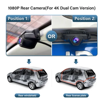 4K HD Plug and Play Автомобильный видеорегистратор Видеорегистратор Видеорегистратор Камера для BMW 3/5/7 серии X3 X5 X6 GT F30 F02 F37 F04 F35 F70 F1 2009-2016 4