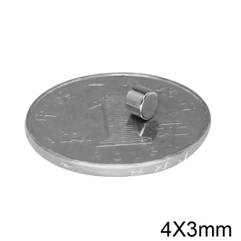 50 / 100 / 200 / 500 / 1000 шт. 4x3 маленькие круглые мощные магниты 4 мм x 3 мм диск неодимовый магнит 4x3 мм постоянный сильный магнит NdFeB 4 * 3 1