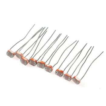 50 шт./комплект Набор фоторезисторов Электронный компонент Светозависимые резисторы LDR GL5506 GL5516 GL5528 GL5537 GL5539