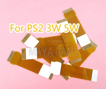 50 шт. Ленточный кабель Лазерный объектив для PS2 3 Вт 5 Вт 30000 50000 Fat Flex Connection SCPH Аксессуар Замена для PS Playstation 2