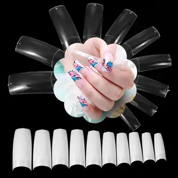 500 шт. 9 стилей DIY Акрил Белый Прозрачный Натуральные Искусственные Ногти Красота Инструменты Накладные Ногти Маникюр 1