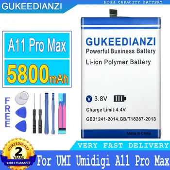 5800 мАч Аккумулятор для мобильного телефона большой емкости для UMI Umidigi A11Pro Max A11 Pro Max Smartphon Батареи 
