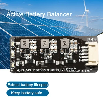 5X 4S Li-Ion Lipo Lifepo4 LFP Батарея Активный эквалайзер Балансир BMS 1.2A Балансировочная плата для передачи энергии 2