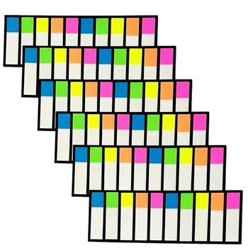 6 наборов стильных удобных блокнотов для книг Записываемые перемещаемые аннотации Классификация файлов Цветные закладки Липкие вкладки