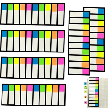 6 наборов стильных удобных блокнотов для книг Записываемые перемещаемые аннотации Классификация файлов Цветные закладки Липкие вкладки 1