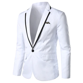6 цветов!2023 Новый мужской повседневный костюм Свадебный костюм Slim Fit Dress Пальто Пиджаки для мужчин Мужской пиджак Пиджак 1