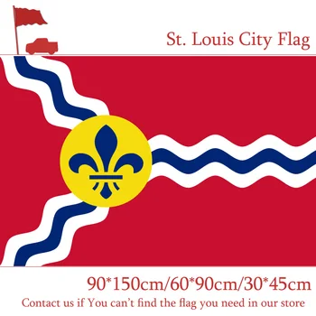 60 * 90 см 90 * 150 см Флаг 100d 3x5 футов Полиэстер 30 * 45 см Автомобильный флаг Сент-Луиса Канзас-Сити