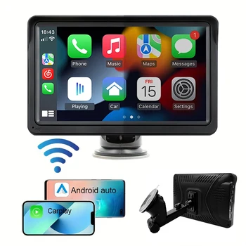 7'' Автомагнитола Мультимедийный плеер Сенсорный экран Мультимедиа FM Aux Вход Bluetooth USB Mirror Link Универсальная автомобильная интеллектуальная система 0