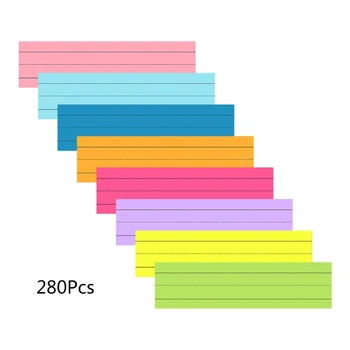 8 цветов Блокноты для заметок 280 листов Полоски предложений Стикеры для орфографии 0