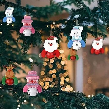 8 штук Рождественские украшения Колокольчики Украшения для Рождественской двери Товары для домашней вечеринки