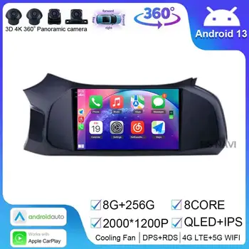 9 дюймов Android 13 Автомагнитола для Chevrolet Onix 2012 - 2019 4G WIFI Мультимедийный видеоплеер GPS Навигация Беспроводная CarPlay QLED 0