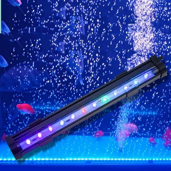AC110V-220V Многоцветный подводный аквариум Светодиодный пузырьковый свет Воздушные камни Аквариум Воздушная завеса Пузырьковая светодиодная лампа Aquariu