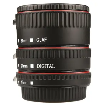 Acouto Lens Macro Extension Tube Set 3-х компонентное кольцо автоматической фокусировки 35 мм SLR Детали крепления объектива для Canon EF EF-S Держатель объектива Адаптер 0