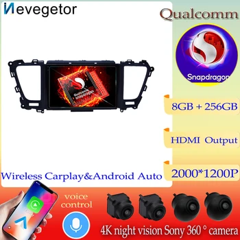 Android 13 Qualcomm Snapdragon RDS для Kia Carnival YP Sedona 2014-2020 Авто Радио Мультимедиа Видеоплеер Навигация GPS DVD BT 0