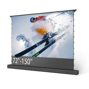 Anti-Light 72-дюймовый 150-дюймовый электрический выдвижной / напольный проекционный экран с 4K 8K 3D Long Focus ALR Ткань для домашнего кинотеатра