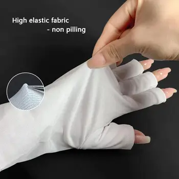 Anti UV Маникюр Перчатки для ногтей Профессиональная защита рук Вентилируемый солнцезащитный крем для ногтей Сушилка Инструменты Светодиодная лампа Радиационный O1N2 2