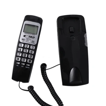 B666 Мини-проводной телефон с регулируемыми мелодиями звонка и повторным набором номера на ЖК-дисплее для пожилых людей и детей 3
