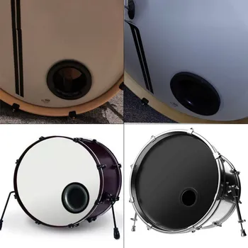  Bass Drum Enhancer Port Insert Enhancement Hole Protector Amplifier Kick Booster With Protection Sticker Аксессуары