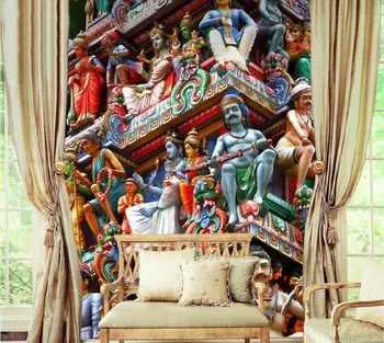 beibehang Custom papel de parede 3D индийский храм рельеф художественные обои для гостиной спальня телевизор фон обои обои