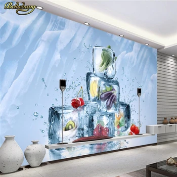 beibehang Пользовательские фотообои фотообои панно настенные наклейки наклейки лето лед фрукты и овощи гостиная ТВ стена papel de parede 0