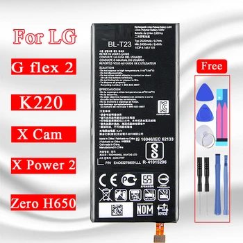 BL-T23 BL-T22 BL-T30 BL-24 BL-T16 Аккумулятор для LG X Cam K580 K580Y F690 X Power 2/K10 Power L64VL Zero Class H650 K220 G Flex 2