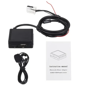 Bluetooth Aux Приемник Кабель с USB, микрофон Адаптер Aux для громкой связи для BMW E60 E63 E64 E65 E66 E81 E82 E87 E90 5