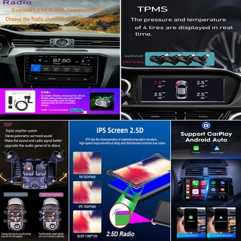 Carplay Автомагнитола Android для Nissan Sunny Versa C17 2012 Автомагнитола Мультимедийный видеоплеер DVD Навигация GPS Android No 2din 2
