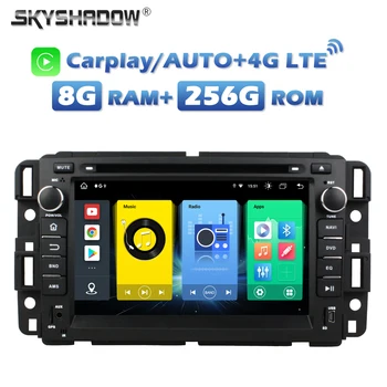 Carplay Автомобильный DVD-плеер 4G SIM Android 13.0 8G + 256G GPS Радио Wi-Fi Bluetooth Для GMC Chevrolet Tahoe YUKON Acadia Buick Enclave