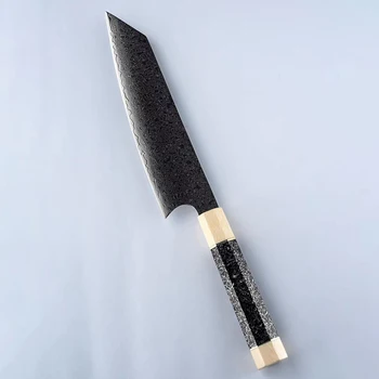 Chefs Нож-тесак 10Cr15MoV 67 слоев Лезвие из дамасской стали Острый Kiritsuke Nakiri Нарезка Кухонные ножи Santoku Ручка из смолы