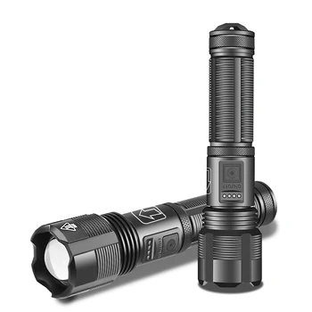 Core Светодиодный фонарик из алюминиевого сплава XHP70.2 XHP50.2 Тактический охотничий фонарик USB Перезаряжаемый зумируемый фонарь 18650 Батарея