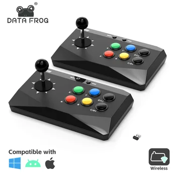 Data Frog Game Arcade Keyboard Беспроводной контроллер для игровых консолей Street Fighter Retro, совместимых с ПК / Android / IOS 0