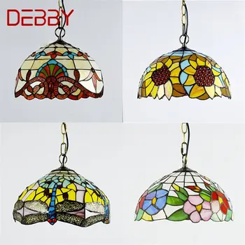 DEBBY Tiffany Подвесной светильник Светодиодная лампа Современные креативные светильники для украшения домашней столовой 0