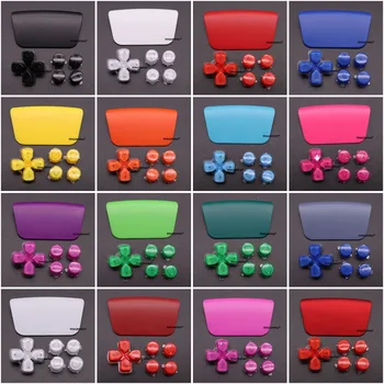 DIY Замена пластиковых хрустальных кнопок ABXY D Pad Driection Key Kit для PlayStation 5 PS5 Контроллер и пластиковая сенсорная панель