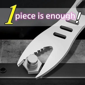 DIY Ручной инструмент Двухголовочный ключ для всех размеров винтов Аппаратные инструменты Универсальный винт пластина Ручной многоцелевой динамометрический ключ 0