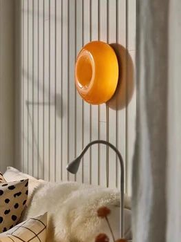 Donut Французский декоративный настенный светильник Touch Dimming Light Роскошные лампы высокого класса Фонари Прикроватная лампа в художественном стиле 0