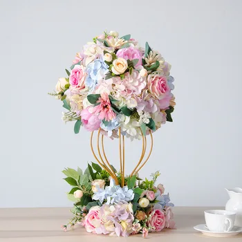 DREA Свадебная симуляция цветочный шар ручной работы искусственные цветы декоративный шар центральный элемент для свадебного стола