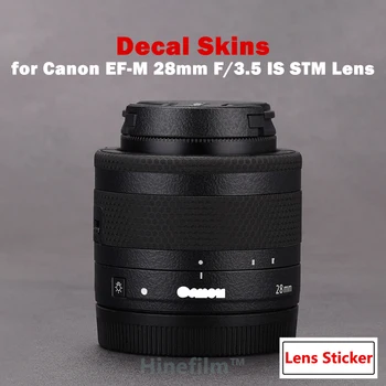 EFM 28F3.5 STM Защитная пленка для объектива Canon EF-M 28mm f/3.5 IS STM Premium Decal Skin Cover Чехол Пленка Body Wrap Covered