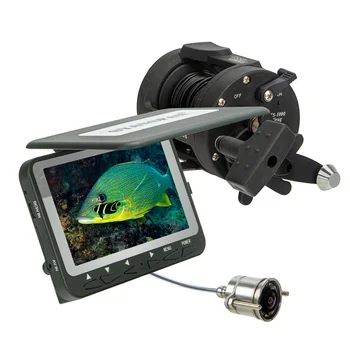 F06 30M Подводная камера для рыбалки с видеорегистратором HD 1000TVL Видеокамера ночного видения 4.3 ЖК-монитор 8 белых светодиодов