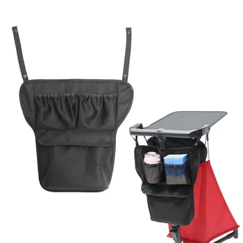 F62D Универсальная детская коляска Подвесная сумка Утолщенное хранение Регулируемый фиксированный ремень
