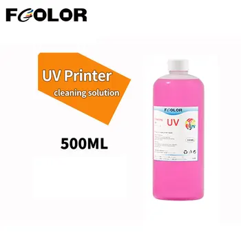 Fcolor УФ-раствор для чистки чернил 1000 мл для УФ-жидкости для чистки принтера DTF Epson R330 L800 1390 1400 УФ-жидкость для чистки печатающей головки 4