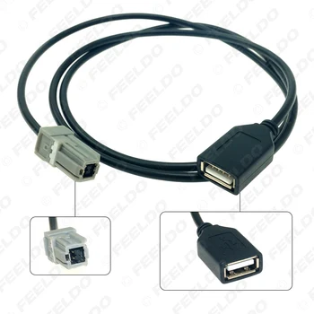 FEELDO 1PC Новое поступление USB AUX MP3 Аудио Входной кабель для Toyota Camry RAV4 Mazda CX-5 / M2 CD-плеер jn23 #FD-5093 1